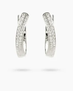 Discount Creolen mit Zirkonia Ohrringe