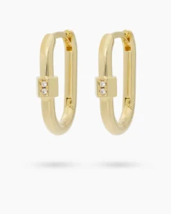 Discount Creolen mit Zirkonia Ohrringe