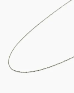 Clearance Criss Cross Kette aus Platin 950 Halsketten & Colliers