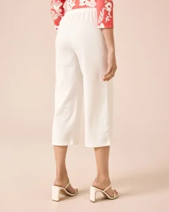 Outlet Culotte aus Struktur-Jersey Hosen