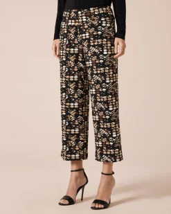 Outlet Culotte mit Punktedruck Hosen