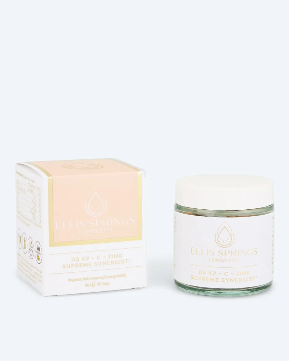 Sale D3 K2 + C + Zink Supreme Synergist, 60 Kapseln Nahrungsergänzung