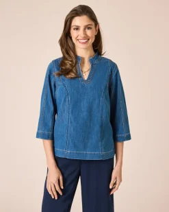 Sale Denim Blusen-Shirt Shirts & Tops