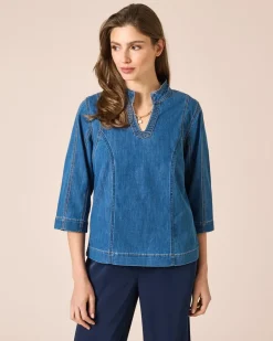 Sale Denim Blusen-Shirt Shirts & Tops