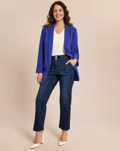 Denim Hose mit Bunddetail Hosen