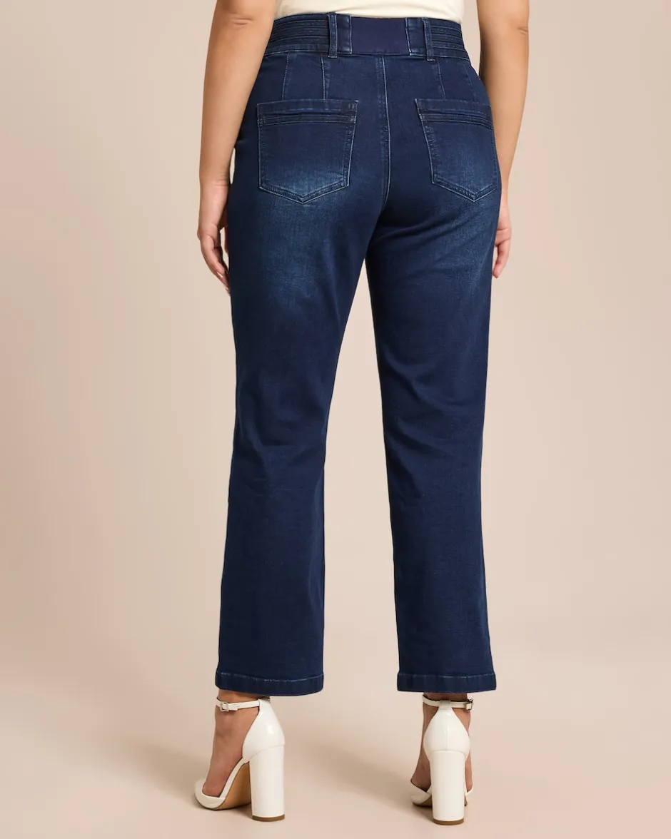 Denim Hose mit Bunddetail Hosen