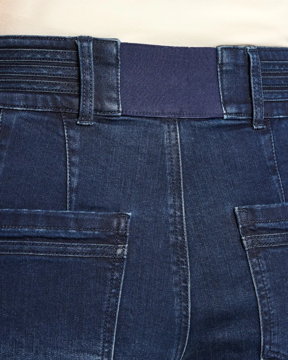 Denim Hose mit Bunddetail Hosen