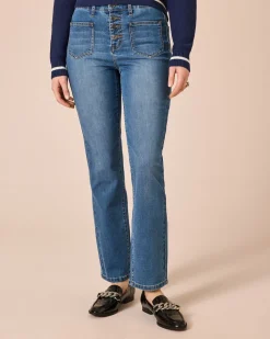 Online Denim mit aufgesetzten Taschen Jeans|Hosen