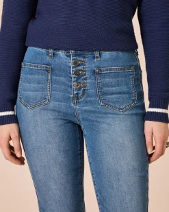 Online Denim mit aufgesetzten Taschen Jeans|Hosen