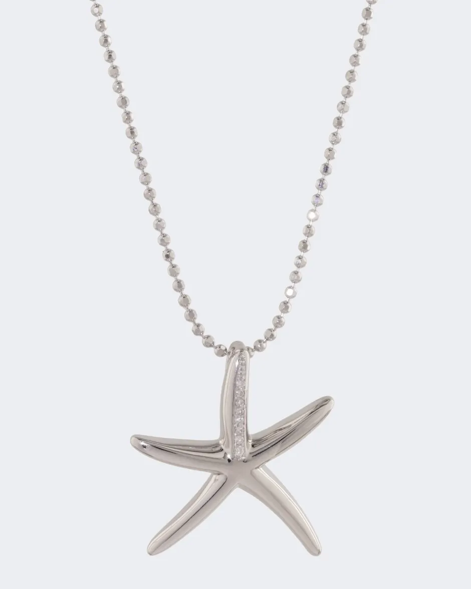 Clearance Diamantanhänger + Kette 0,04 ct Halsketten & Colliers