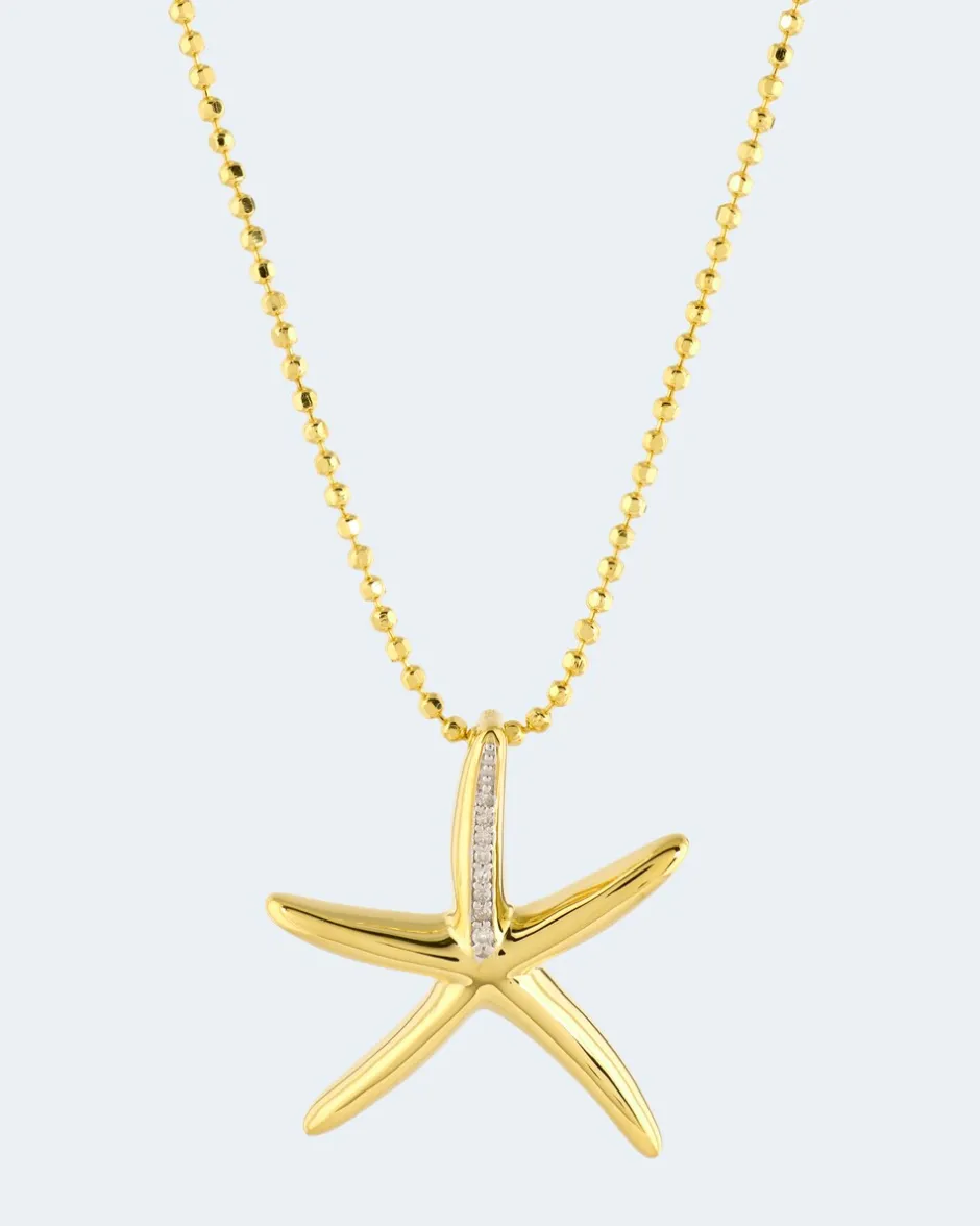 Clearance Diamantanhänger + Kette 0,04 ct Halsketten & Colliers