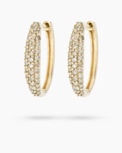 Online Diamant-Creolen 0,51 ct Ohrringe