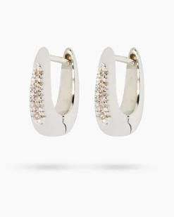 New Diamant-Creolen 0,10 ct Ohrringe