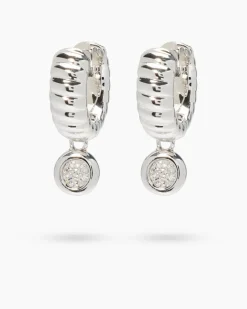 Clearance Diamant-Creolen 0,06 ct Ohrringe