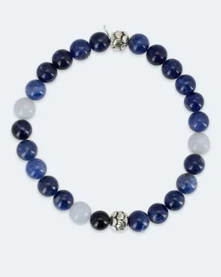 Best Edelstein-Armband mit Silber-Beads Armbänder