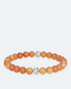Best Edelstein-Armband mit Silber-Beads Armbänder