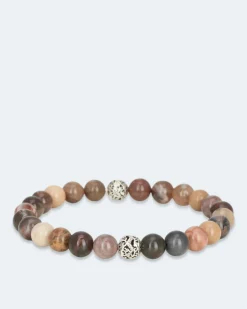 Best Edelstein-Armband mit Silber-Beads Armbänder