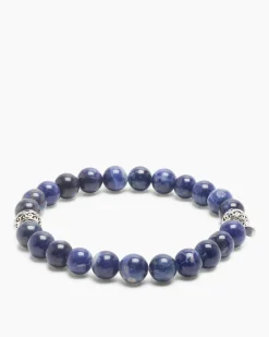 Clearance Edelstein-Armband mit Silber-Beads Armbänder