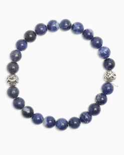 Clearance Edelstein-Armband mit Silber-Beads Armbänder