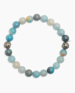 Clearance Edelstein-Armband mit Silber-Beads Armbänder