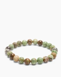 Clearance Edelstein-Armband mit Silber-Beads Armbänder