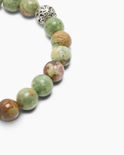 Clearance Edelstein-Armband mit Silber-Beads Armbänder