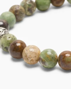 Clearance Edelstein-Armband mit Silber-Beads Armbänder