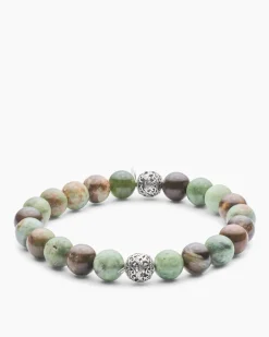 Clearance Edelstein-Armband mit Silber-Beads Armbänder