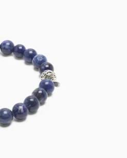 Clearance Edelstein-Armband mit Silber-Beads Armbänder