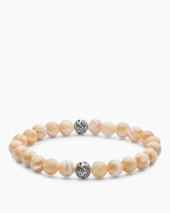 Clearance Edelstein-Armband mit Silber-Beads Armbänder