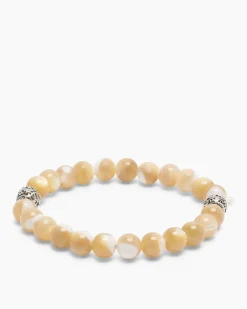 Clearance Edelstein-Armband mit Silber-Beads Armbänder