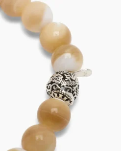 Clearance Edelstein-Armband mit Silber-Beads Armbänder