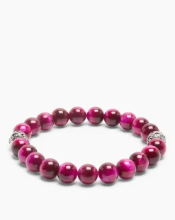 Clearance Edelstein-Armband mit Silber-Beads Armbänder