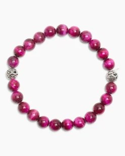 Clearance Edelstein-Armband mit Silber-Beads Armbänder