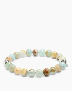 Clearance Edelstein-Armband mit Silber-Beads Armbänder