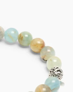 Clearance Edelstein-Armband mit Silber-Beads Armbänder