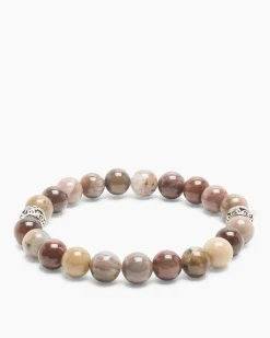 Clearance Edelstein-Armband mit Silber-Beads Armbänder