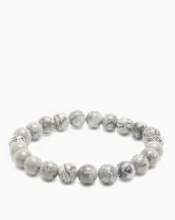 Clearance Edelstein-Armband mit Silber-Beads Armbänder