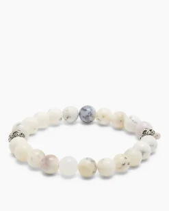 Clearance Edelstein-Armband mit Silber-Beads Armbänder