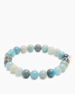 Clearance Edelstein-Armband mit Silber-Beads Armbänder