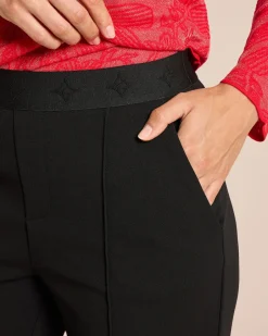 Best Elegante Hose mit Logo-Bund und Biese Hosen