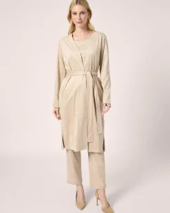 New Faux Velours Long Cardigan Strickware