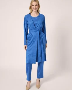 New Faux Velours Long Cardigan Strickware