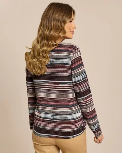 Discount Feinstrick Shirt bunt gestreift Shirts & Tops