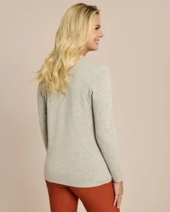 Sale Feinstrick Shirt mit Druck & Strass Shirts & Tops