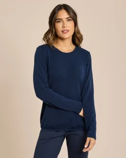 Online Feinstrick Shirt mit Elastischem Bund Shirts & Tops