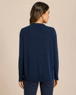 Online Feinstrick Shirt mit Elastischem Bund Shirts & Tops