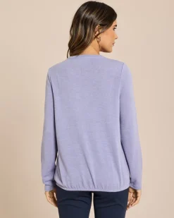 Online Feinstrick Shirt mit Elastischem Bund Shirts & Tops