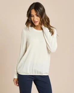 Online Feinstrick Shirt mit Elastischem Bund Shirts & Tops