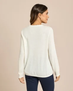 Online Feinstrick Shirt mit Elastischem Bund Shirts & Tops